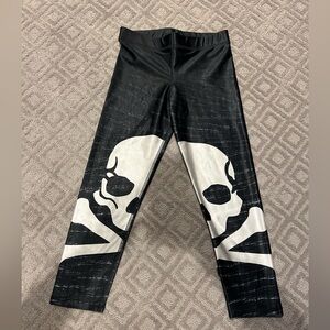 Soul Cycle x Terez Black Skull Leggings XS